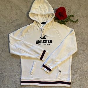 Hollister ~ Hoodie ~ Color White ~ Size X-Large